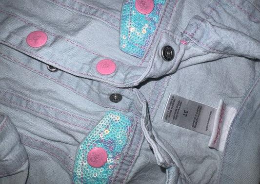 Sparkle Cropped Jean Jacket - Size 3T (Little Lasso)