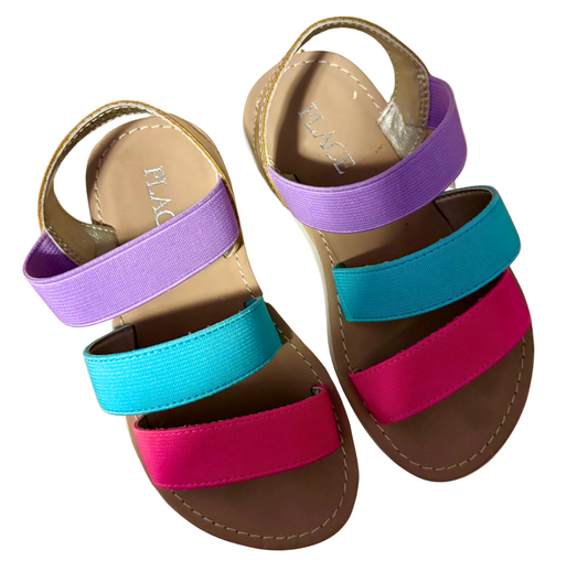 Colorblock Triple-Band Sandals - Size 9 (The Children’s Place)