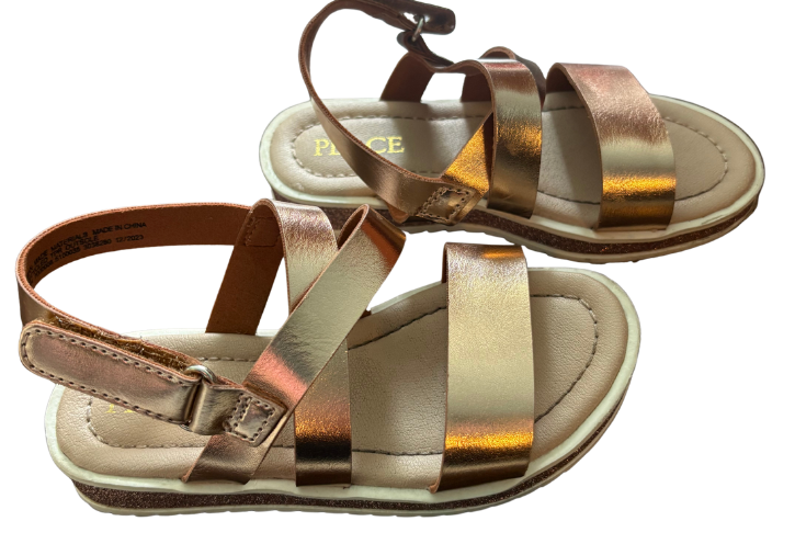 Metallic Rose Gold Sandals - Size 8 (The Children’s Place)