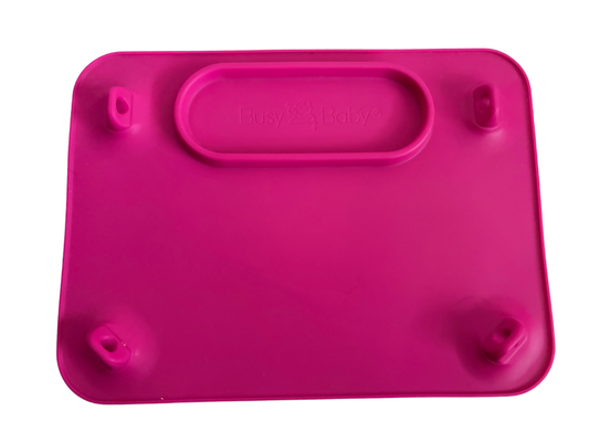 Silicone Suction Feeding Tray - Pink (Busy Baby)