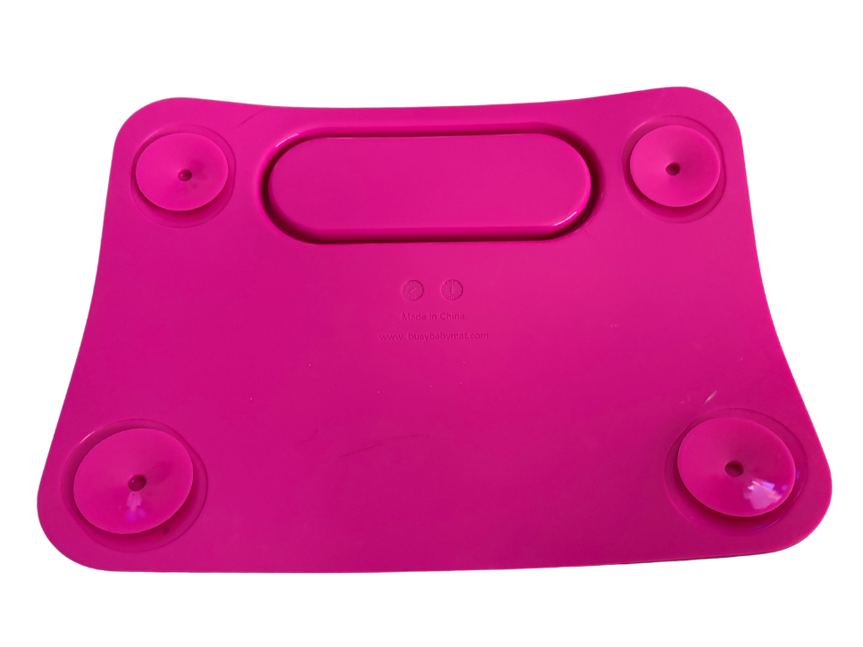 Silicone Suction Feeding Tray - Pink (Busy Baby)