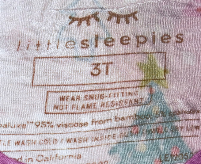 Bamboo Long Sleeve Sleep Set - Size 3T (Little Sleepies)
