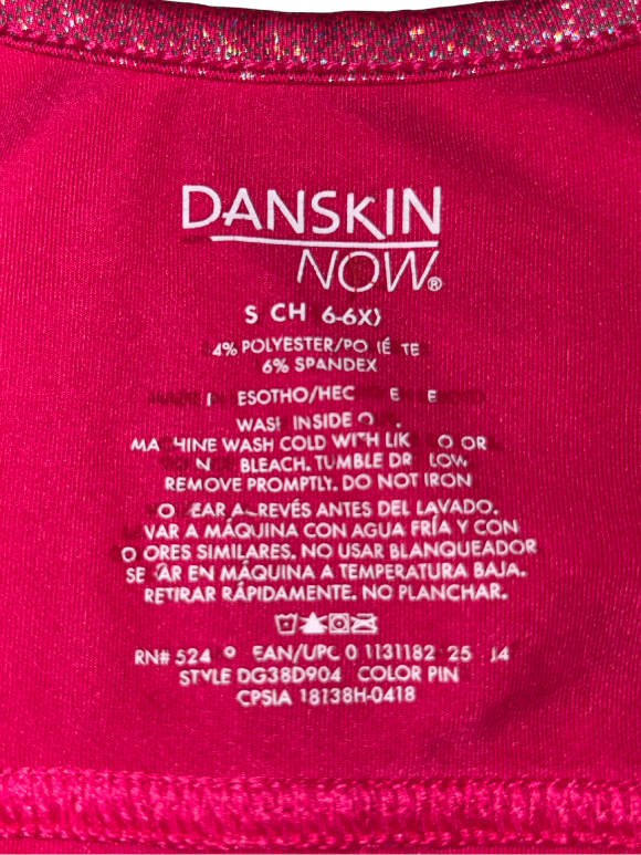 Dance/Gymnastics Leotard - Size 6/6X (Danskin)