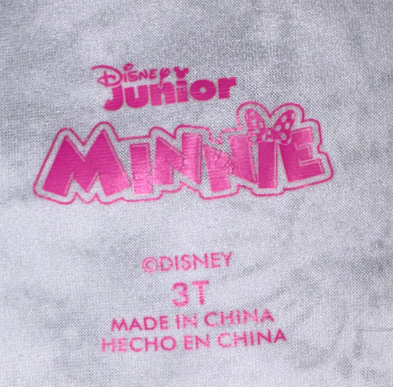 Minnie Tie Sleeve Shirt  - Size 3T (Disney)