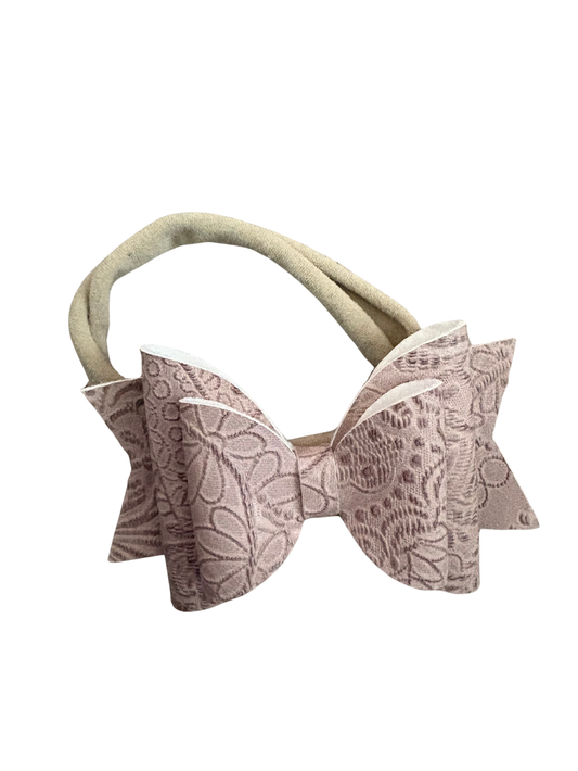 Nylon Baby Headband - Mauve