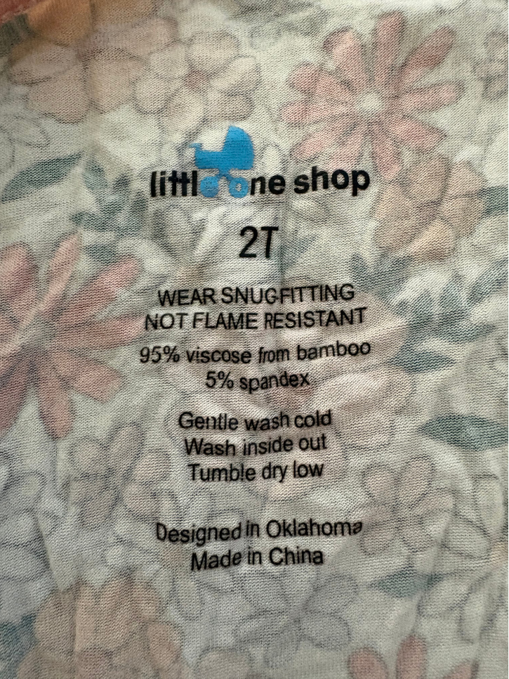 Bamboo Zipper Onesie - Size 2T (Little One Shop)