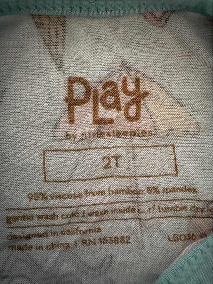 Bamboo Ruffle Sleeve Shirt  - Size 2T (Little Sleepies)