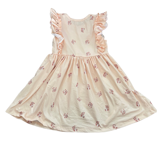 Ruffle Sleeve Dress - Size 2T (Bailey’s Blossoms)