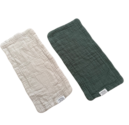 Gauze Burp Cloth Set - 2 Pack (Charley Charles)