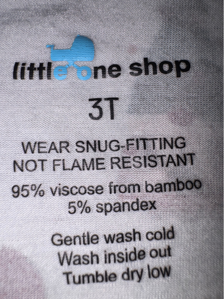 Bamboo Long Sleeve Sleep Set - Size 3T (Little One Shop)