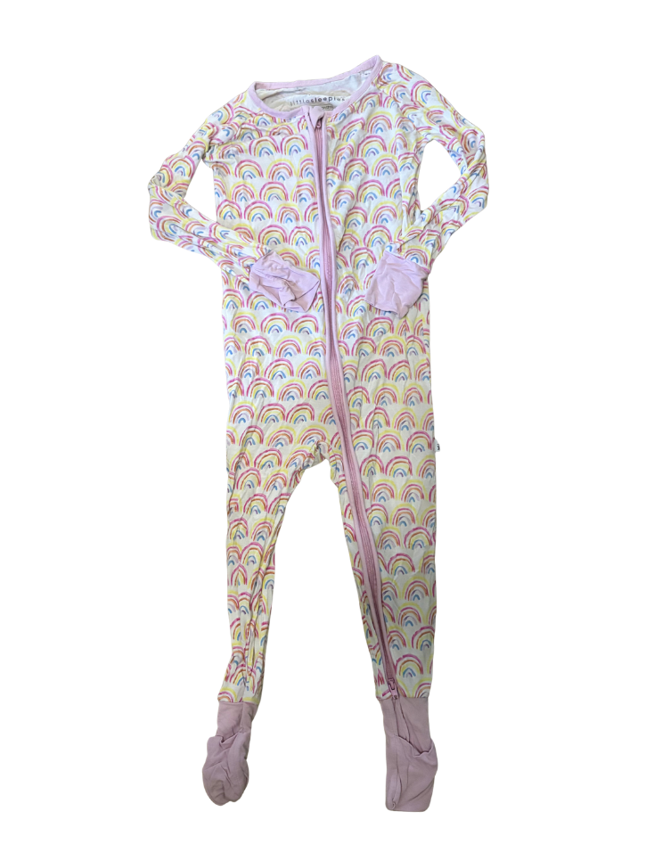 Bamboo Zipper Onesie - Size 18-24 Months (Little Sleepies)