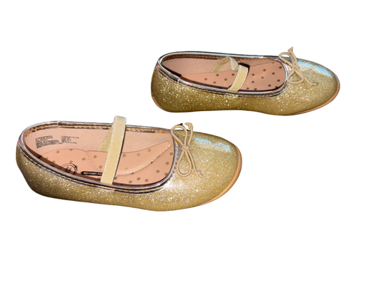Gold Sparkle Mary Jane Flats - Size 10 (Wonder Nation)