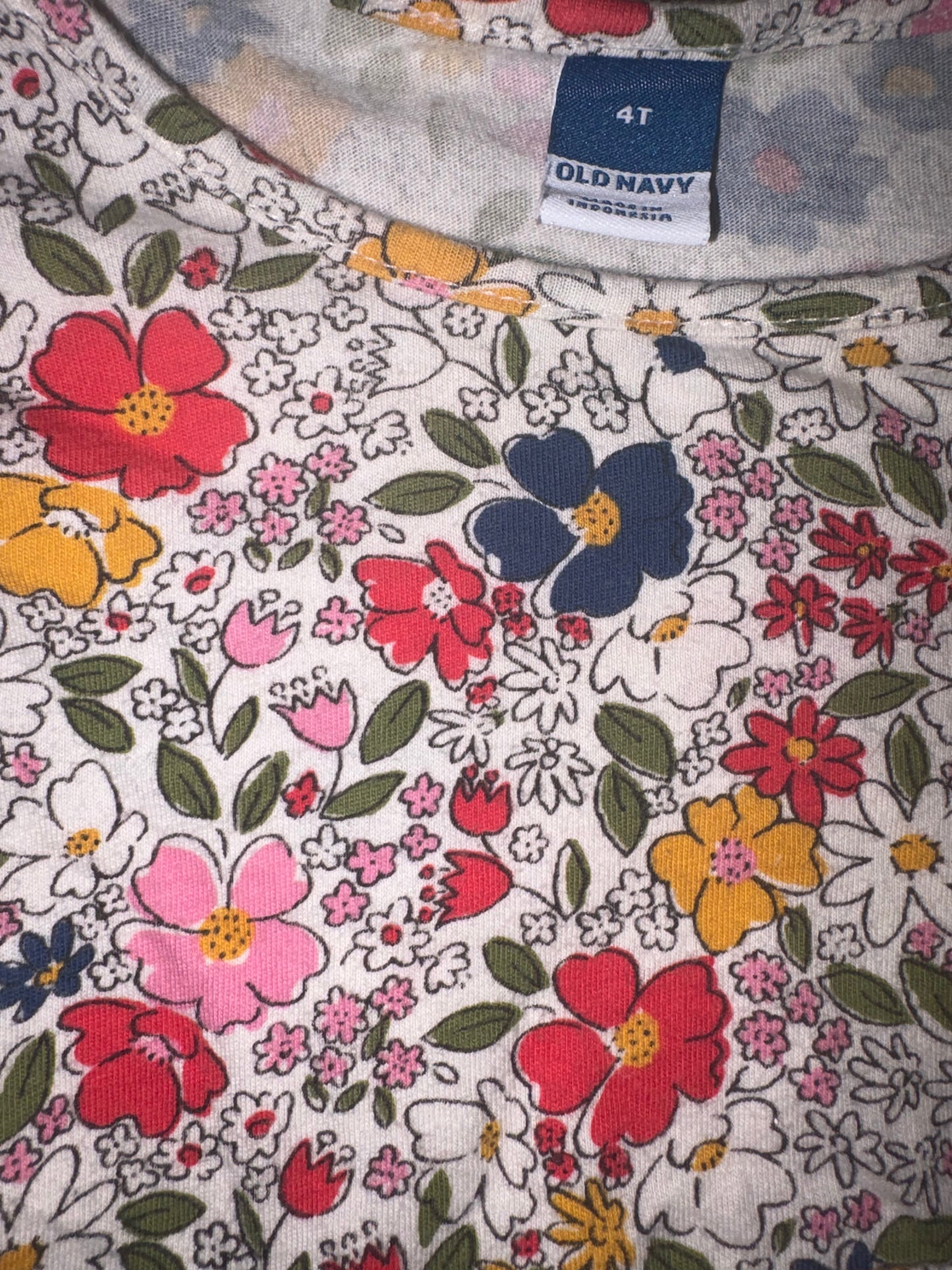 Floral Long Sleeve Dress - Size 4T (Old Navy)