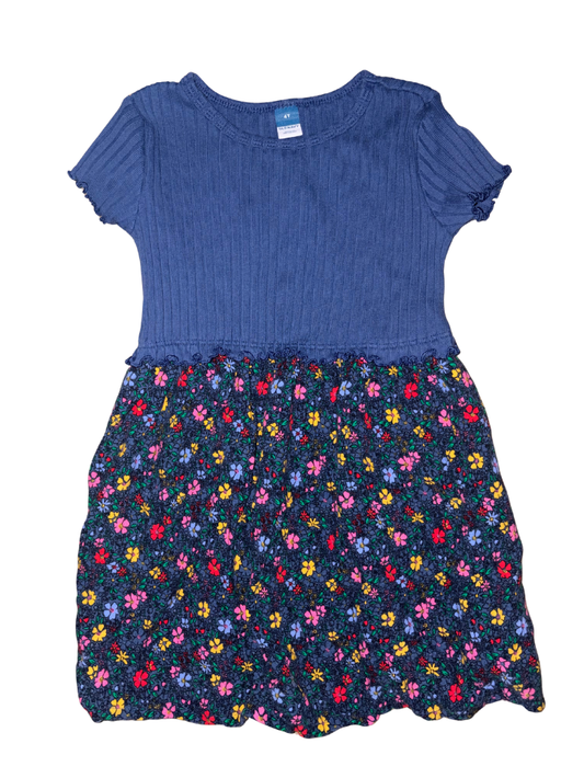 Ribbed Mixed Media Dress - Size 4T (Old Navy)