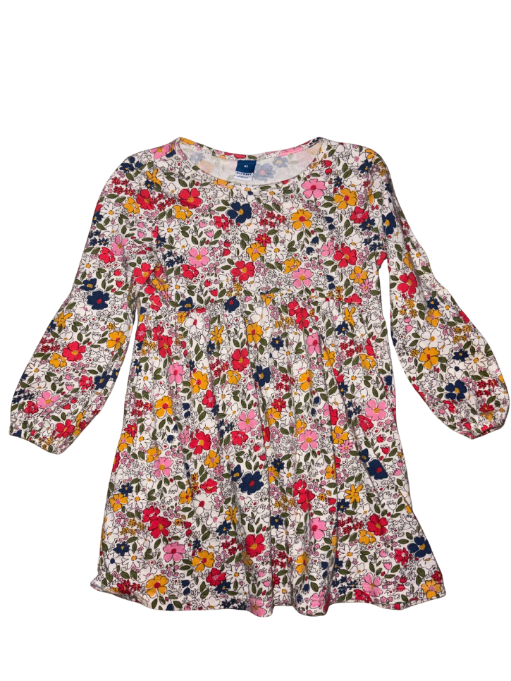 Floral Long Sleeve Dress - Size 4T (Old Navy)