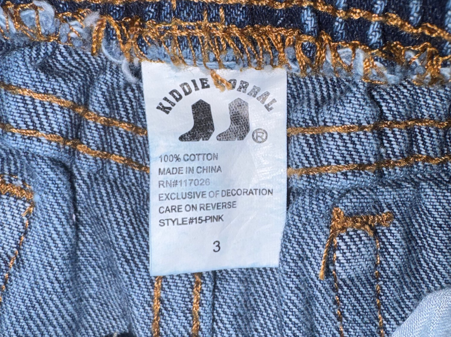 Jean Skirt - Size 3T (Kiddie Corral)