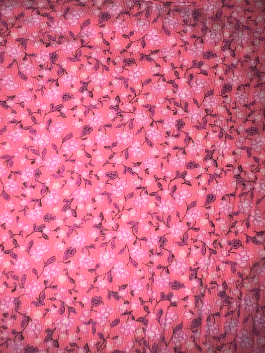 Floral Ribbed Shirt  - Size 2T (Old Navy)