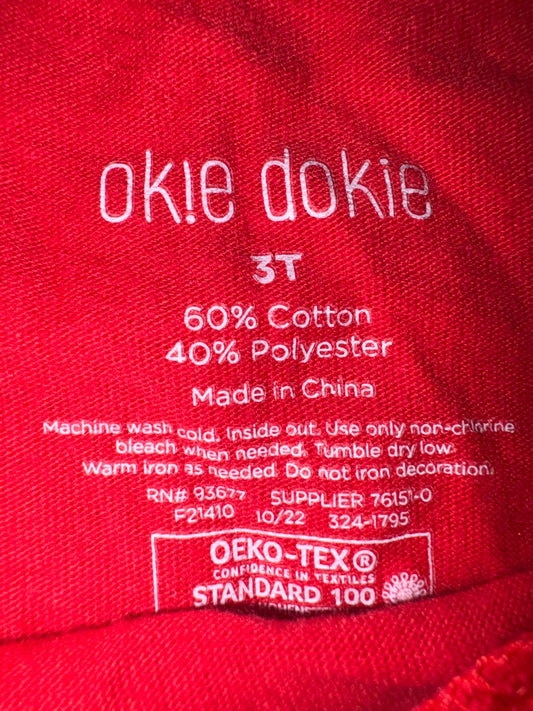 Happy Girl Shirt  - Size 3T (Okie Dokie)