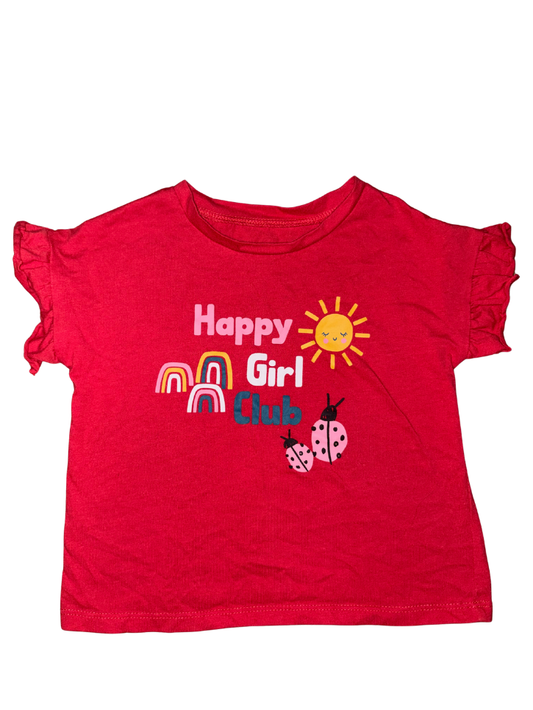 Happy Girl Shirt  - Size 3T (Okie Dokie)